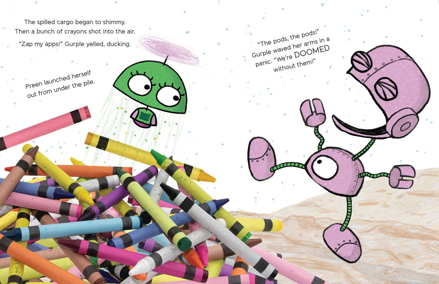 Gurple and Preen: A Broken Crayon Cosmic Adventure