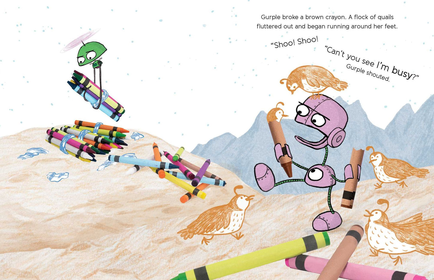 Gurple and Preen: A Broken Crayon Cosmic Adventure