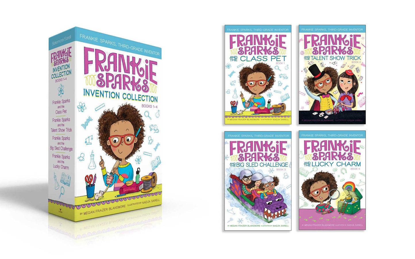 Frankie Sparks Invention Collection Books 1-4: Frankie Sparks and the Class Pet; Frankie Sparks and the Talent Show Trick; Frankie Sparks and the Big Sled Challenge; Frankie Sparks and the Lucky Charm