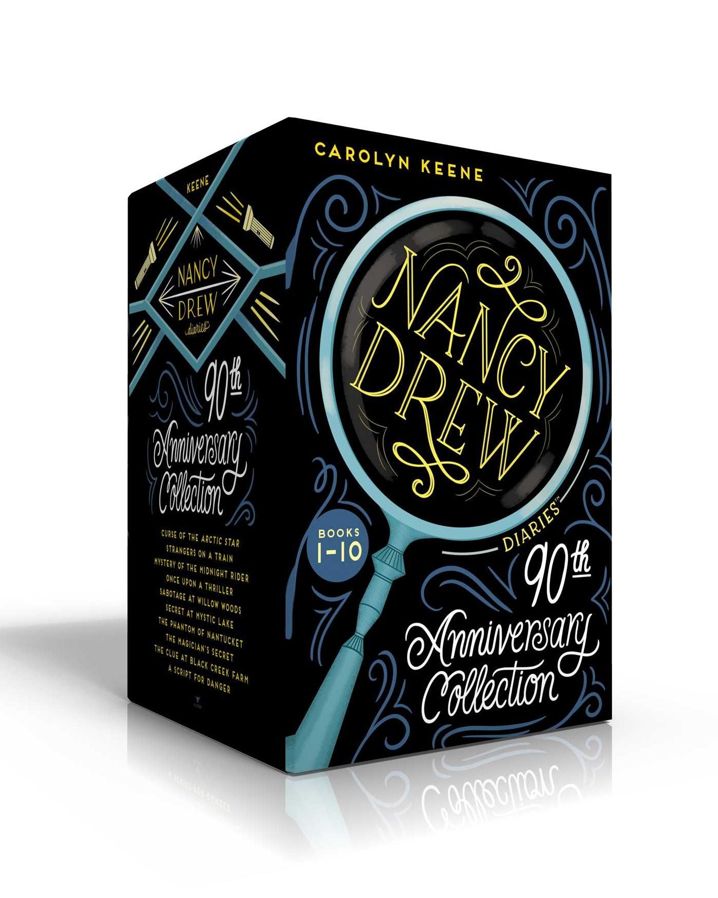 Nancy Drew Diaries 90th Anniversary Collection: Curse of the Arctic Star; Strangers on a Train; Mystery of the Midnight Rider; Once Upon a Thriller; Sabotage at Willow Woods; Secret at Mystic Lake; The Phantom of Nantucket; The Magician's Secret; The Clue