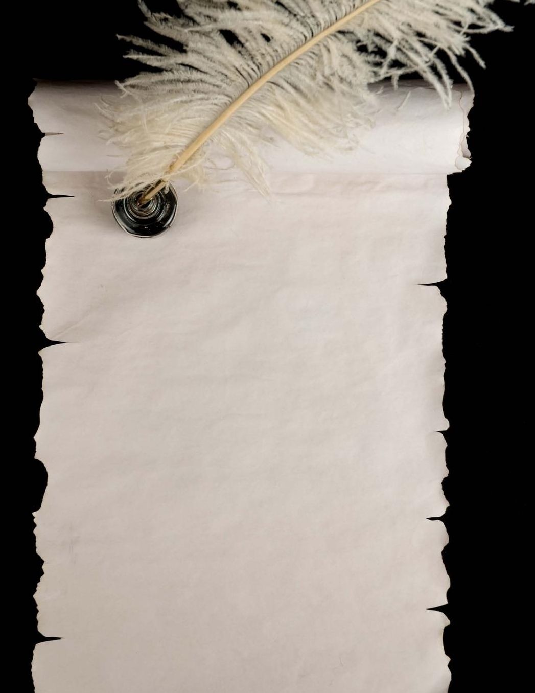 A Feather Quill and Paper, Jumbo Oversized: Blank 150 page lined journal for your thoughts, ideas, and inspiration