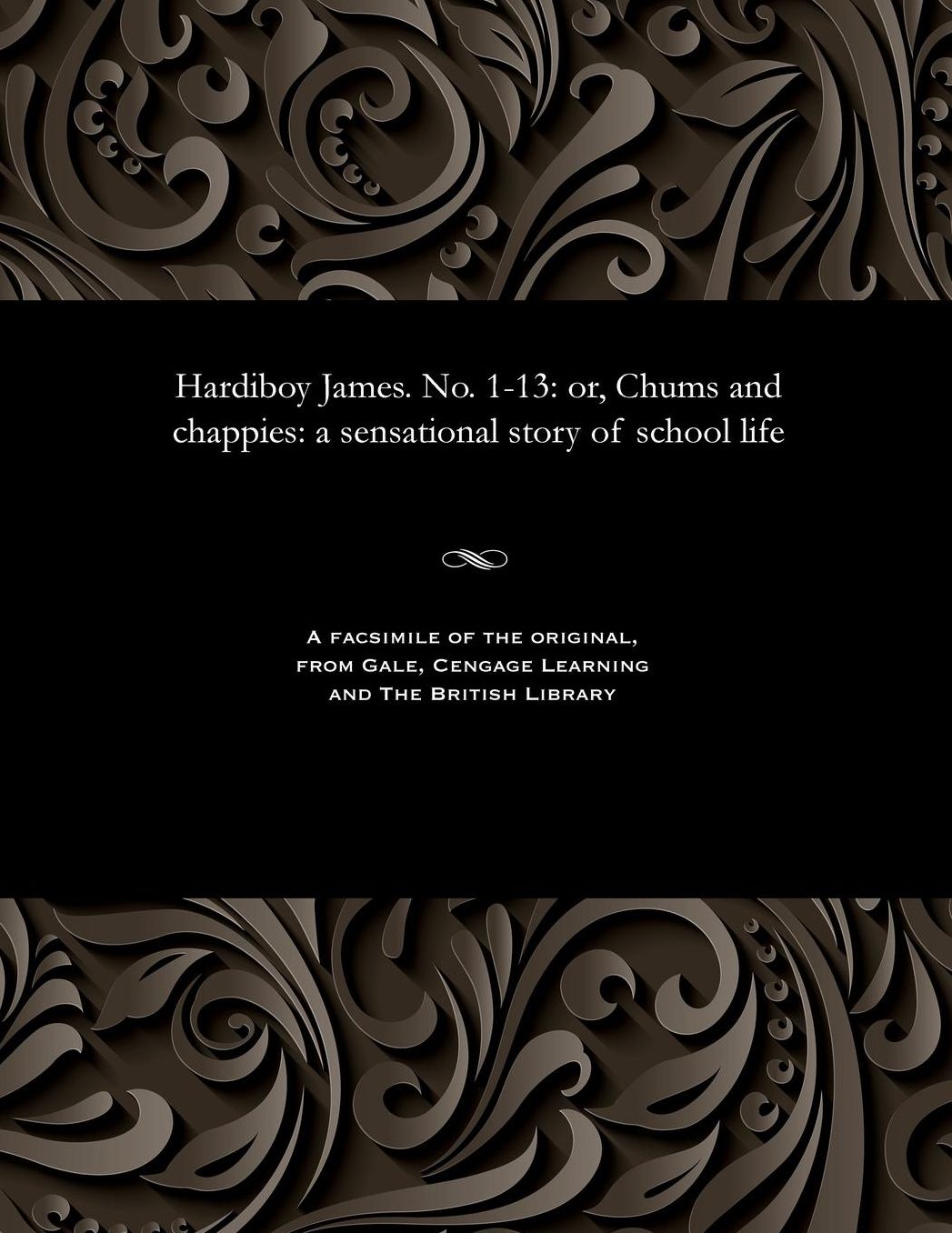 Hardiboy James. No. 1-13: or, Chums and chappies: a sensational story of school life