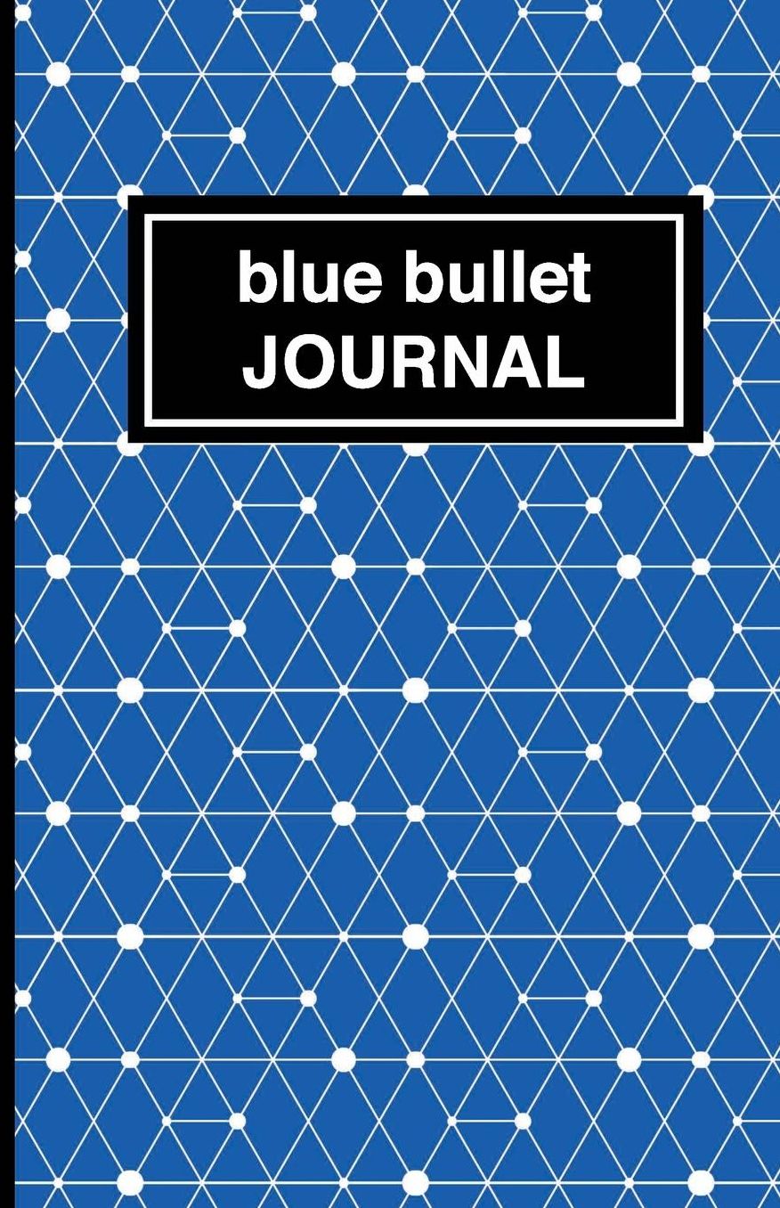 Blue patterned bullet Journal: Soft Cover, 5.5 x 8.5 inch, 200 pages
