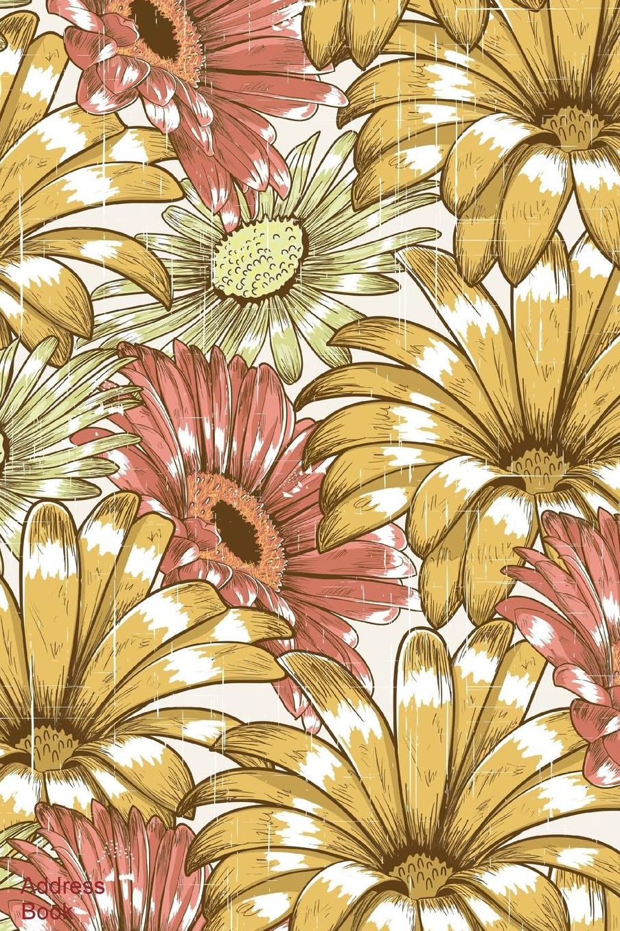Address Book: Pink & Gold Vintage Floral Cover Birthdays Reminder, Addresses, Phone Numbers and Email, A-Z Organizer Journal Notebook for, Women, Girls, Teens