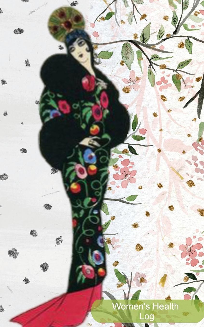Women's Health Log: Vintage Image Cover: Monitor Your Menstrual Cycle, Track Fertile Period and Diet With Our All in One Food & Lifestyle Journal Keep Healthy & Stay Healthy, 5 x 8" Small & Lightweight Journal Notebook for Mom,Teens Women and Girls.