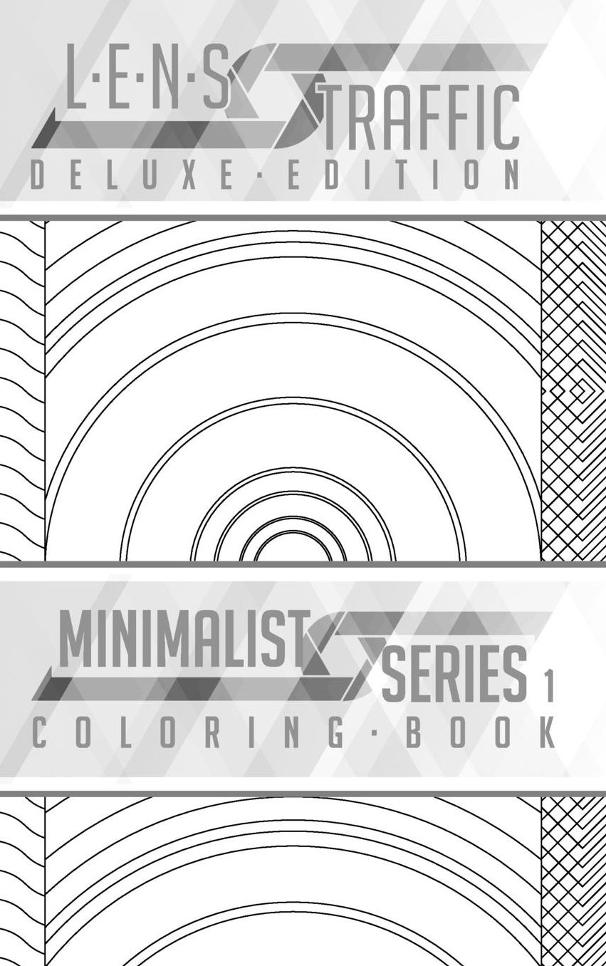LENS Traffic: Minimalist Series 1 (Deluxe Edition) - Adult Coloring Book