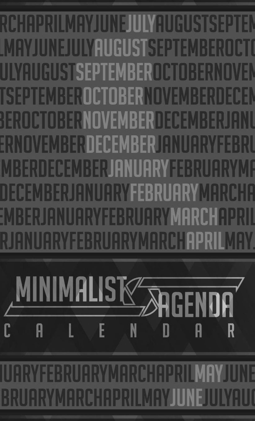 Minimalist Agenda: Calendar