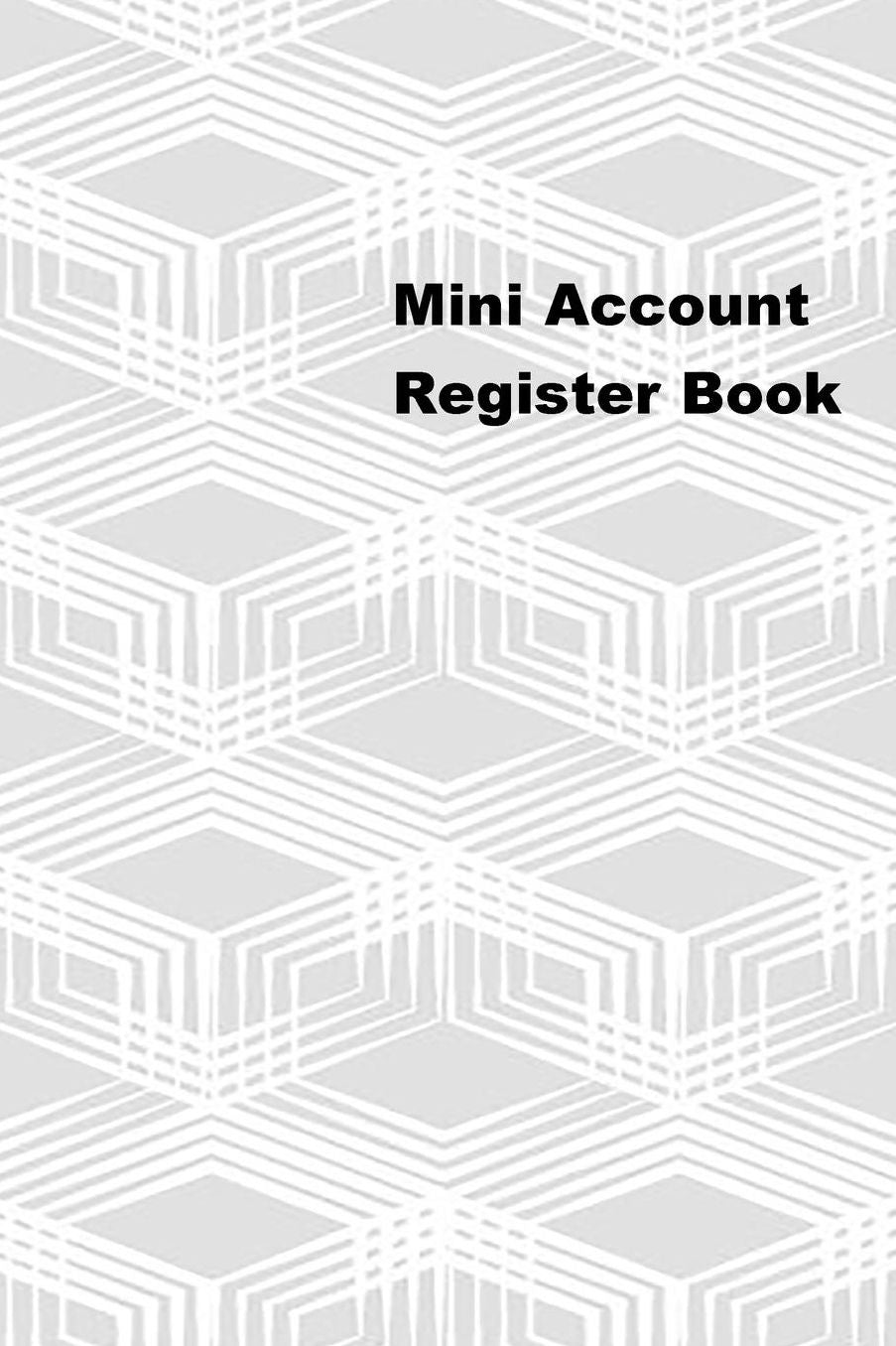 Mini Account Register Book