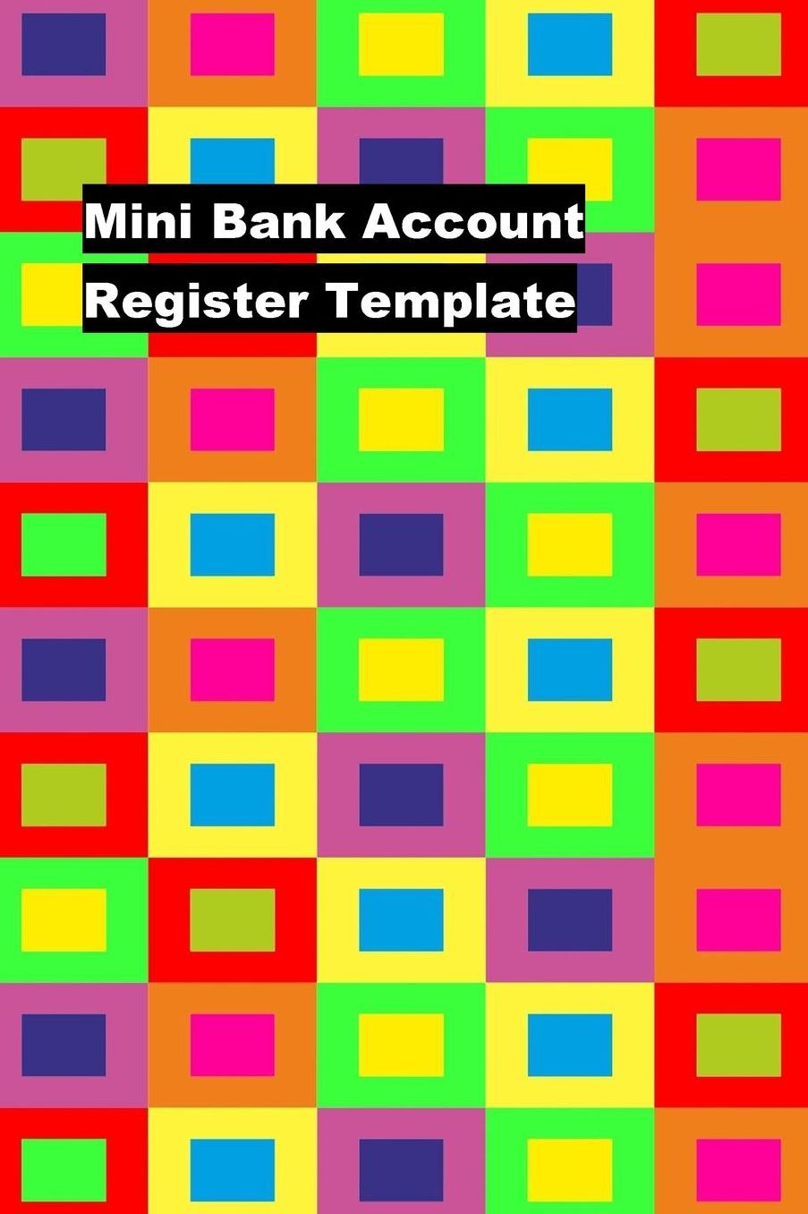 Mini Bank Account Register Template