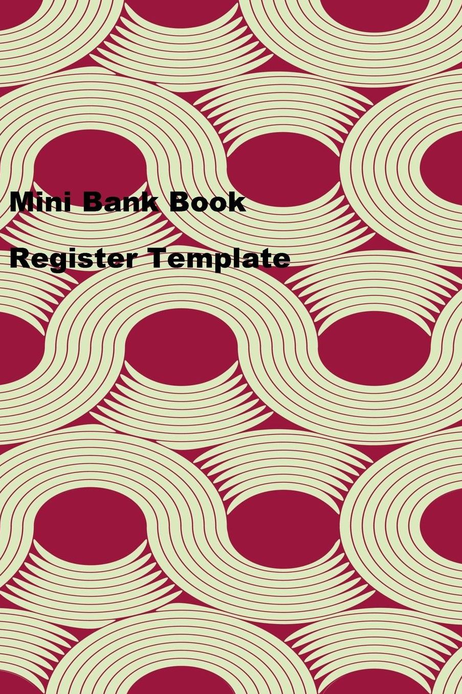 Mini Bank Book Register Template