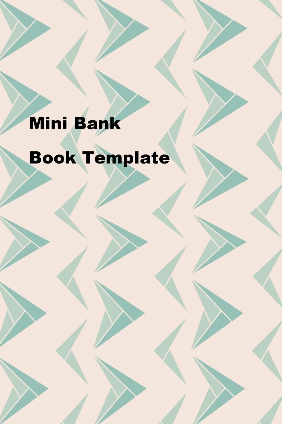 Mini Bank Book Template