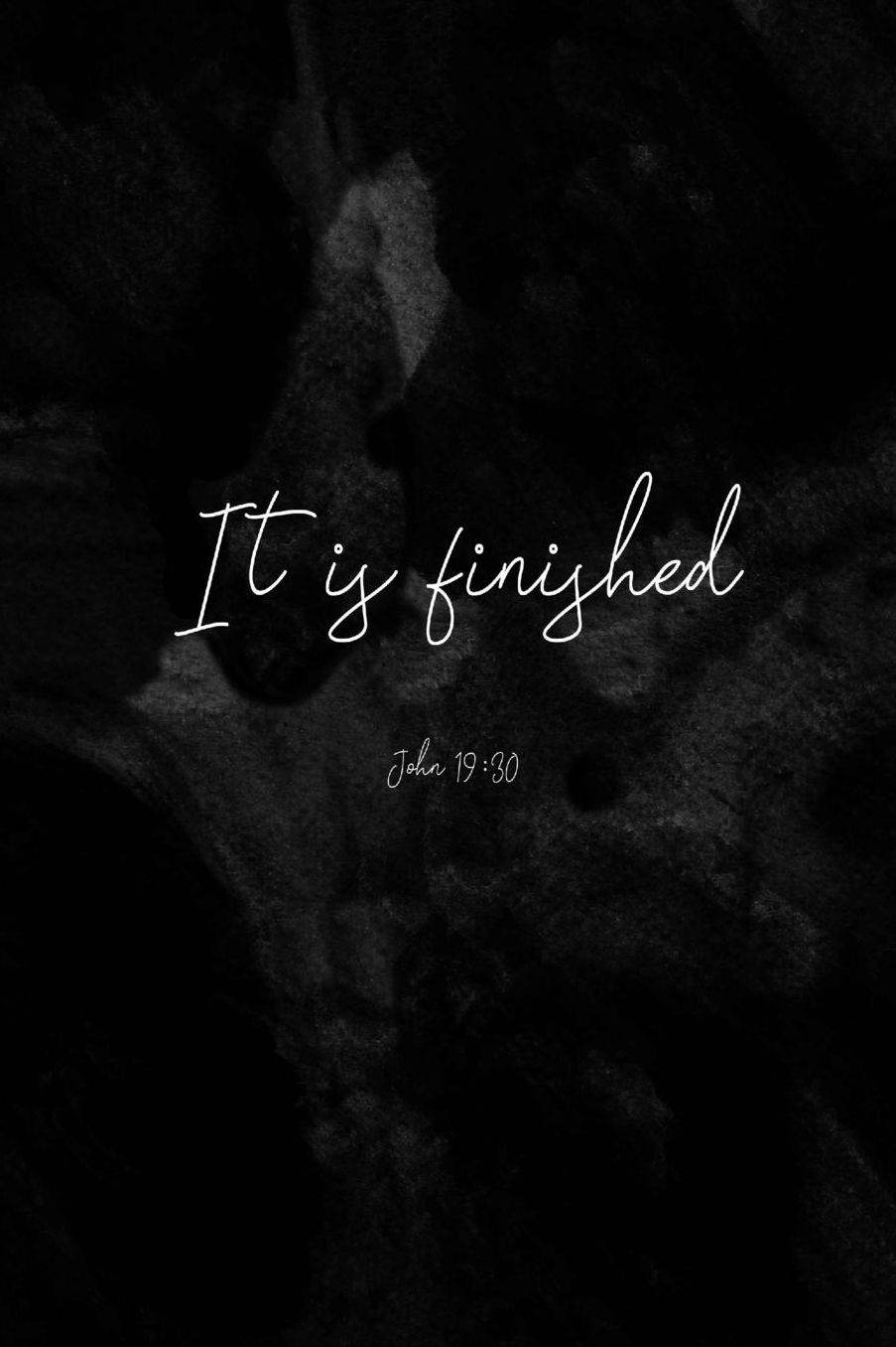 It is finished
