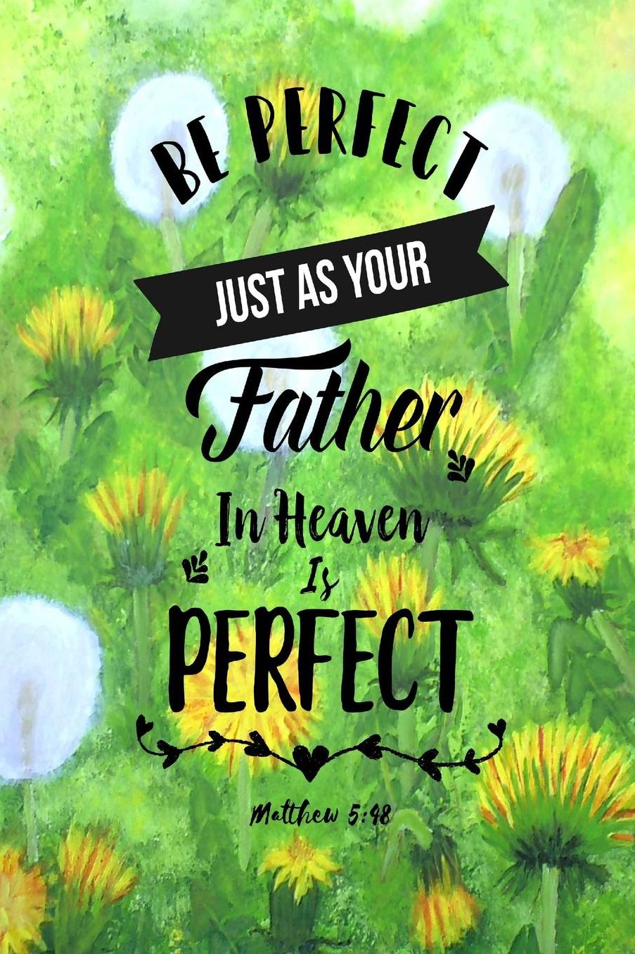 Be perfect, just as your Father in heaven is perfect