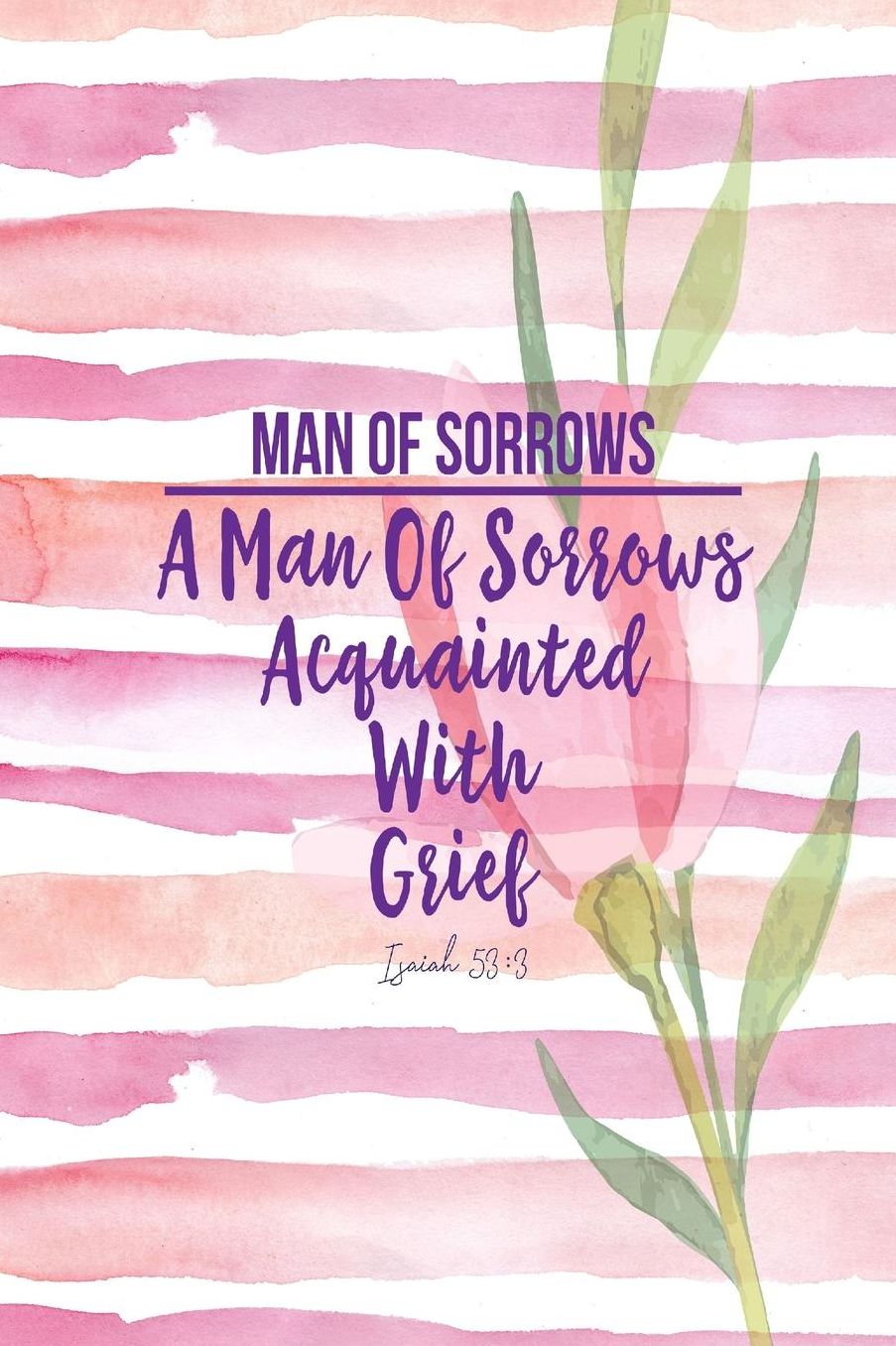 A man of sorrows, acquainted with grief.