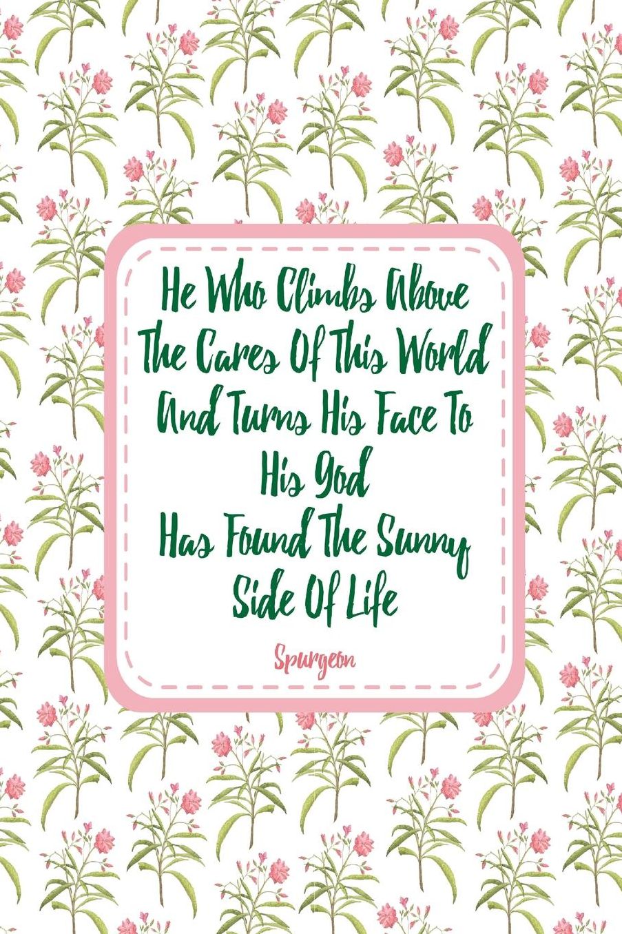 He who climbs above the cares of this world, and turns his face to his God, has found the sunny side of life