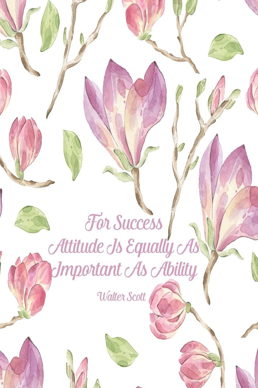 For success, attitude is equally as important as ability