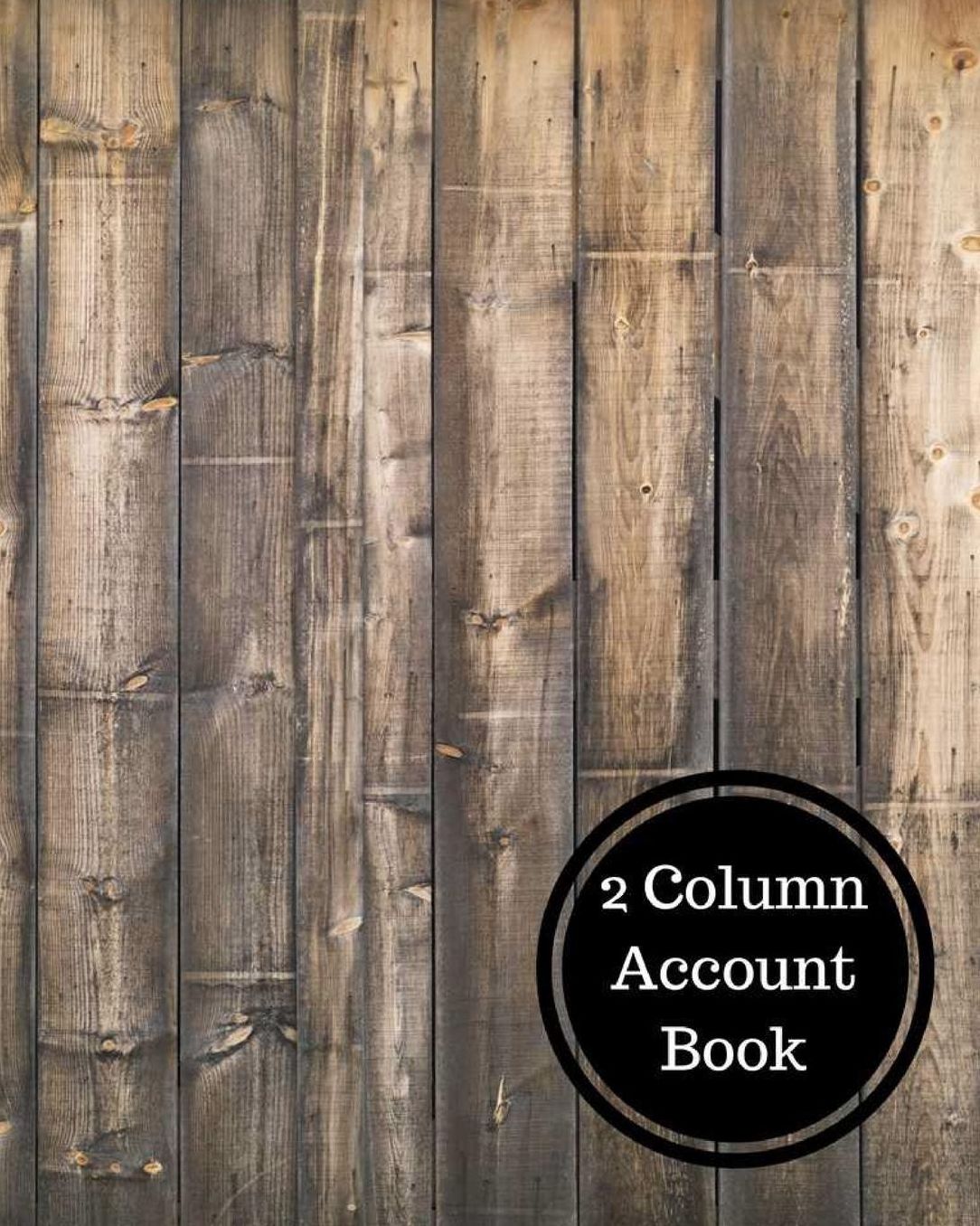 2 Column Account Book