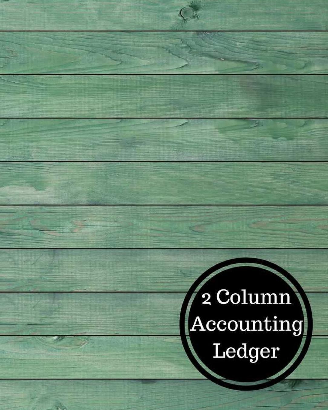 2 Column Accounting Ledger