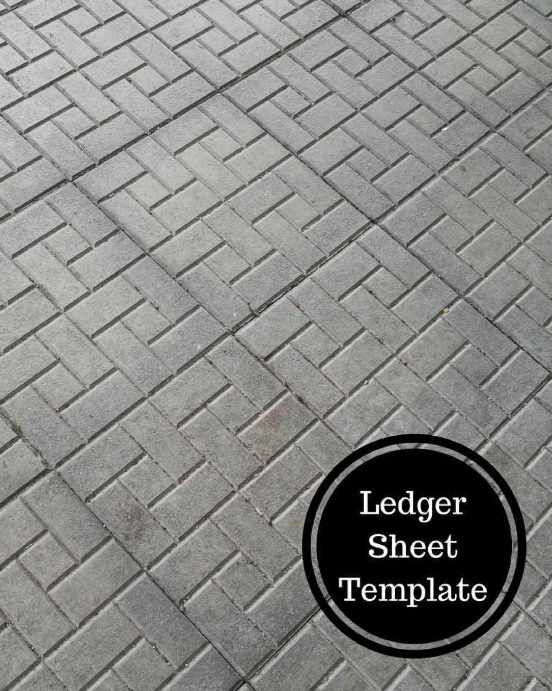 Ledger Sheet Template