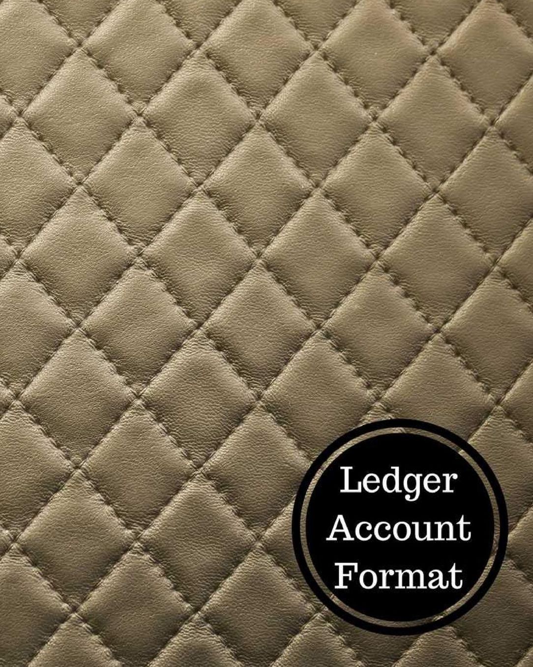 Ledger Account Format