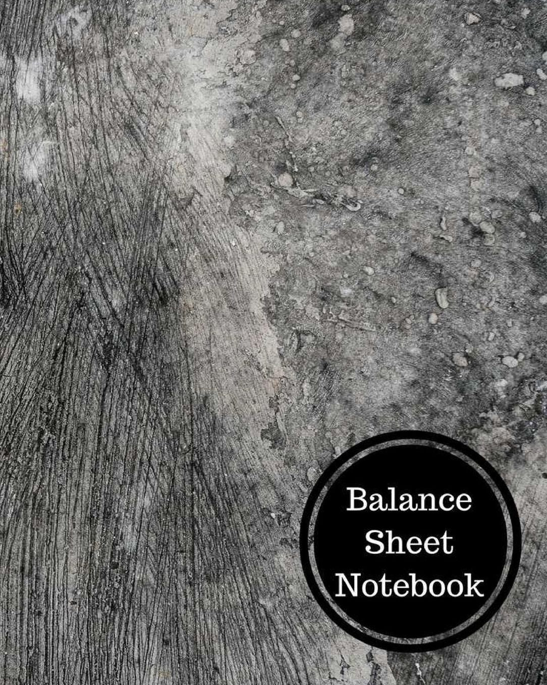 Balance Sheet Notebook