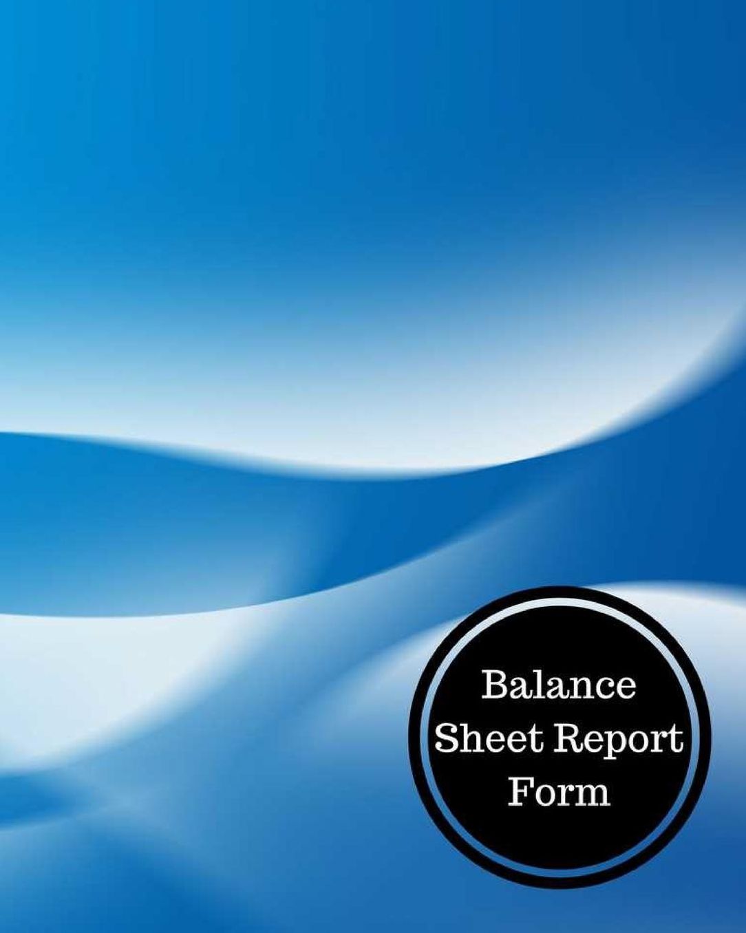 Balance Sheet Report Form