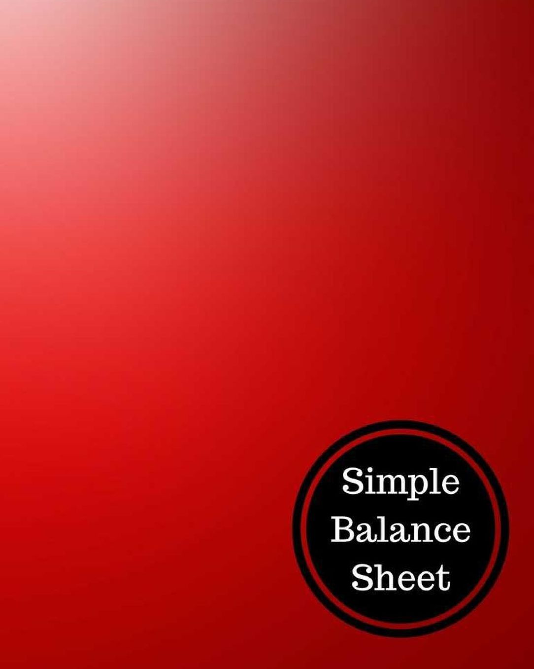 Simple Balance Sheet