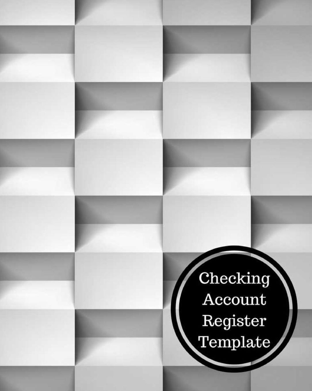 Checking Account Register Template