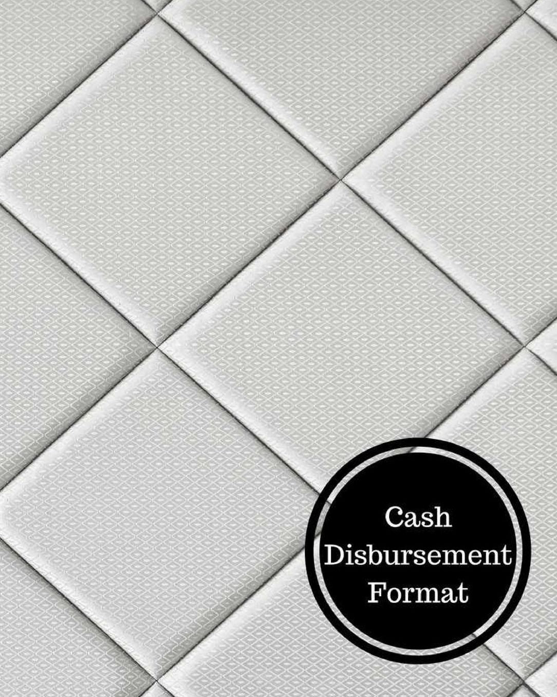 Cash Disbursement Format