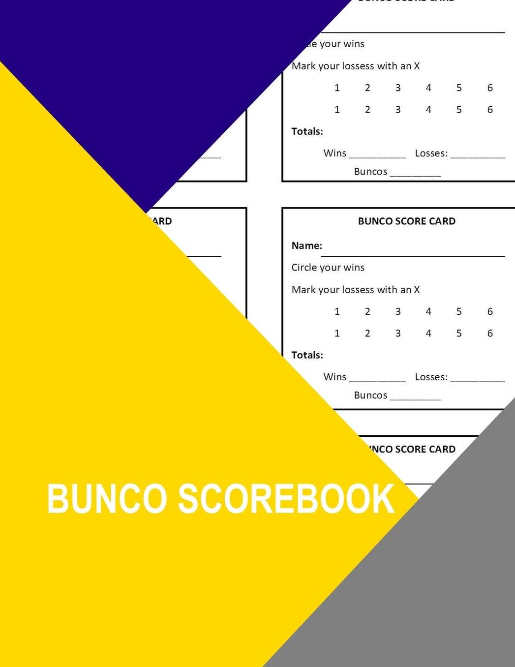 Bunco Scorebook