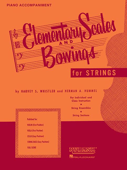 Elementary Scales And Bowings - Piano Accompaniment