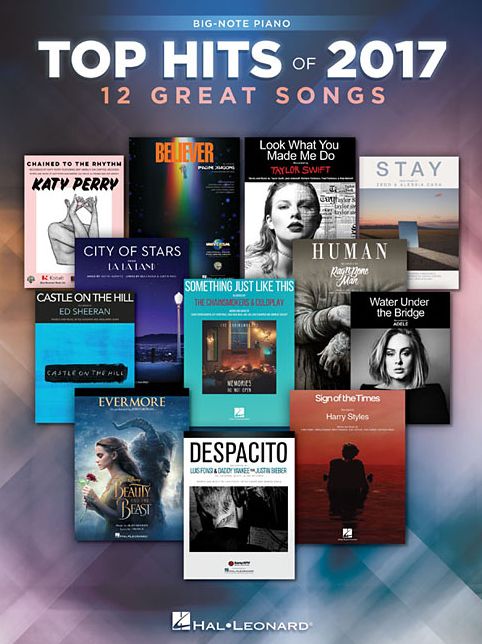 Top Hits Of 2017 for Big-Note Piano