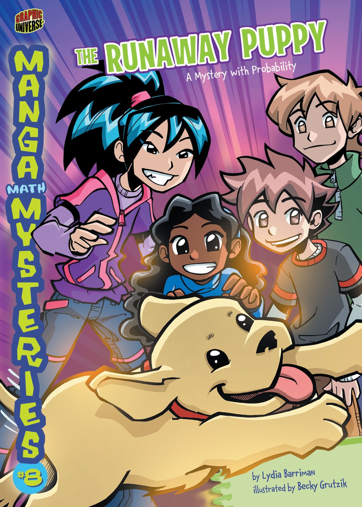 The Runaway Puppy: A Mystery with Probability (Manga Math Mysteries Series #8)