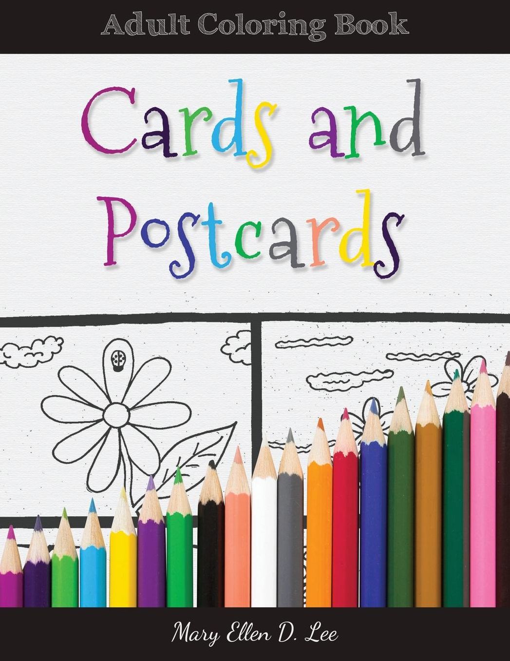 Cards And Postcards: Adult Coloring Book