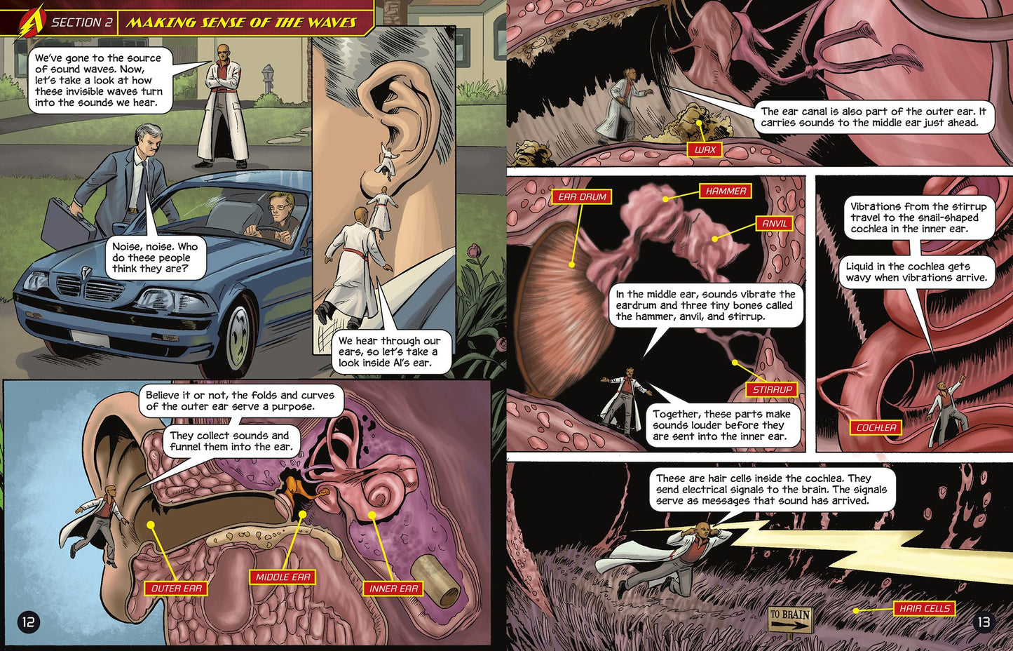 Adventures in Sound with Max Axiom Super Scientist: 4D an Augmented Reading Science Experience