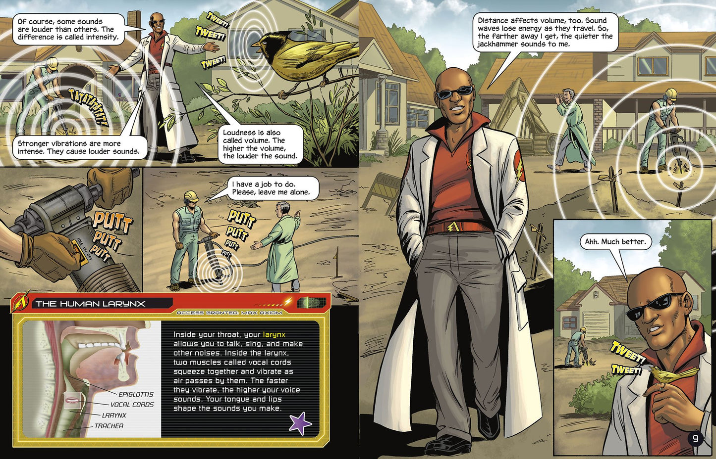 Adventures in Sound with Max Axiom Super Scientist: 4D an Augmented Reading Science Experience