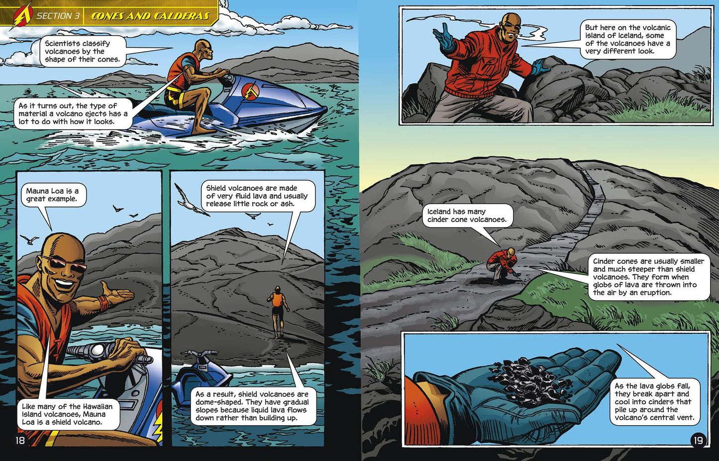 The Explosive World of Volcanoes with Max Axiom Super Scientist: 4D an Augmented Reading Science Experience