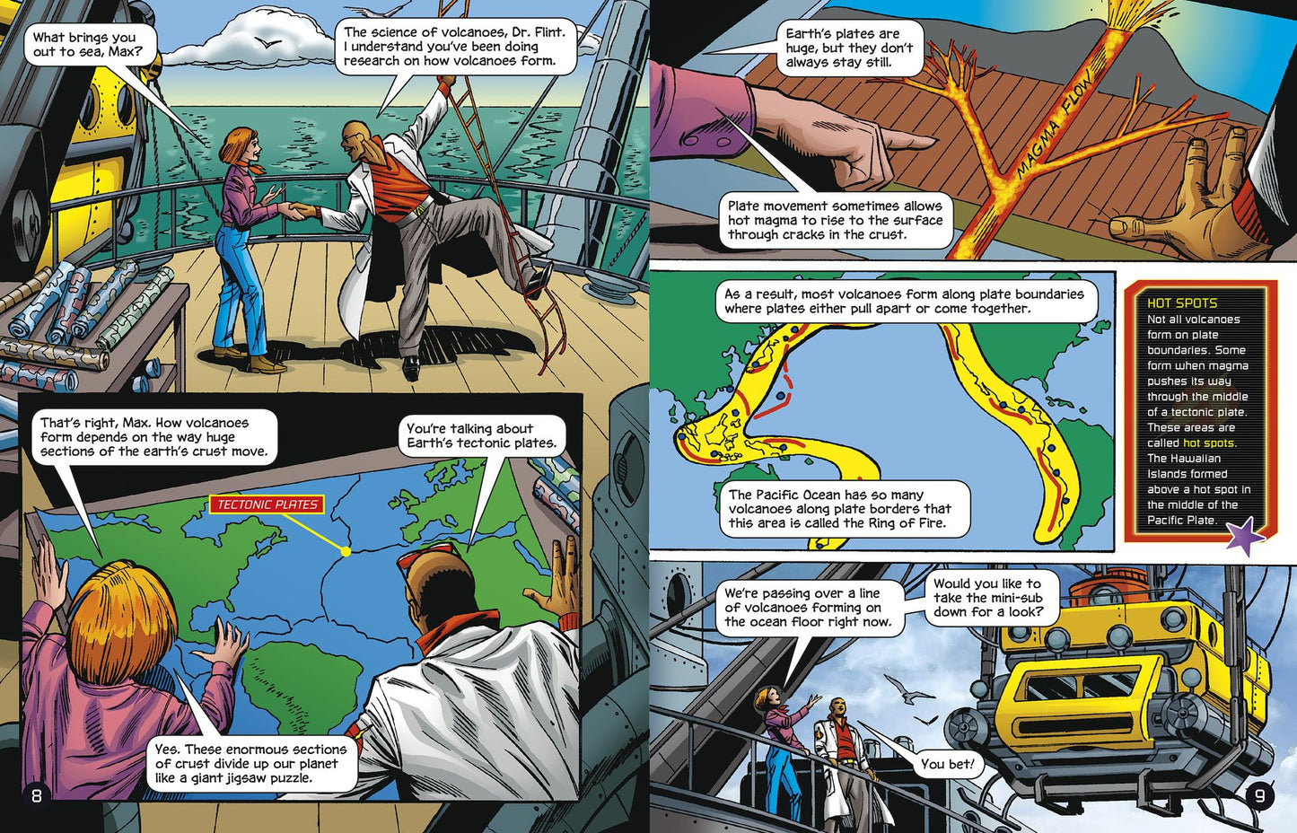 The Explosive World of Volcanoes with Max Axiom Super Scientist: 4D an Augmented Reading Science Experience