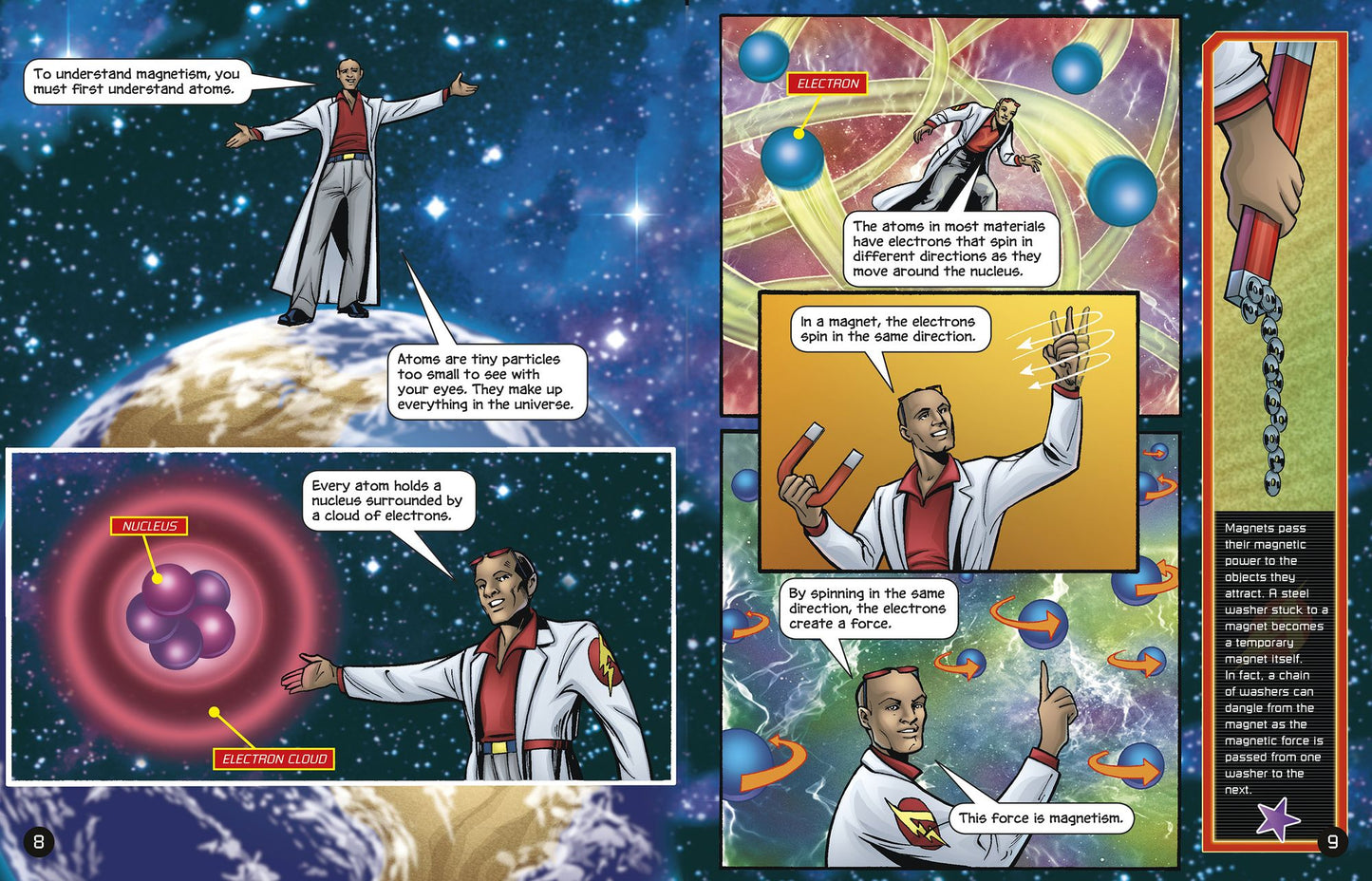 The Attractive Story of Magnetism with Max Axiom Super Scientist: An Augmented Reading Science Experience