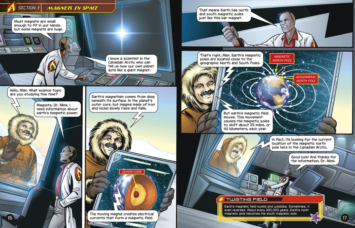 The Attractive Story of Magnetism with Max Axiom Super Scientist: An Augmented Reading Science Experience