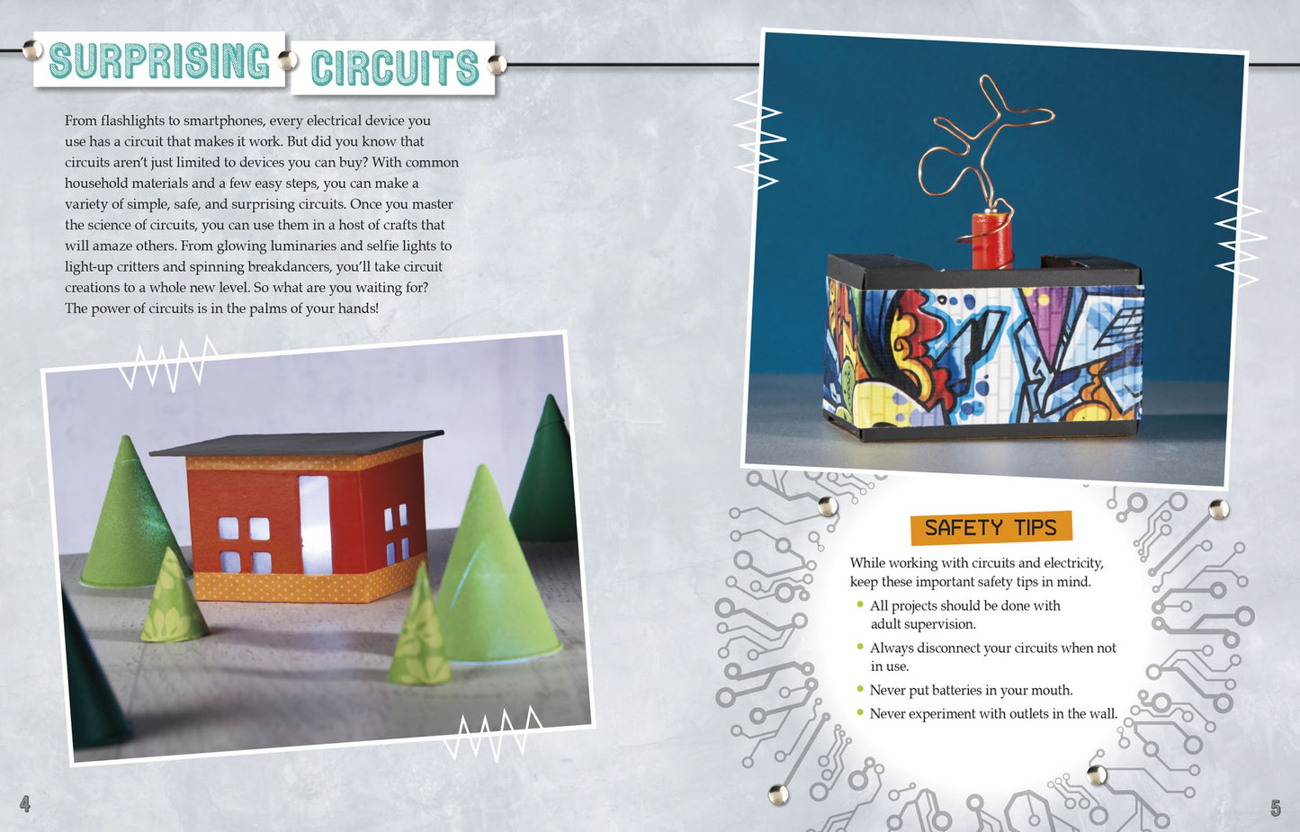 Make Circuits That Glow or Go : A 4D Book
