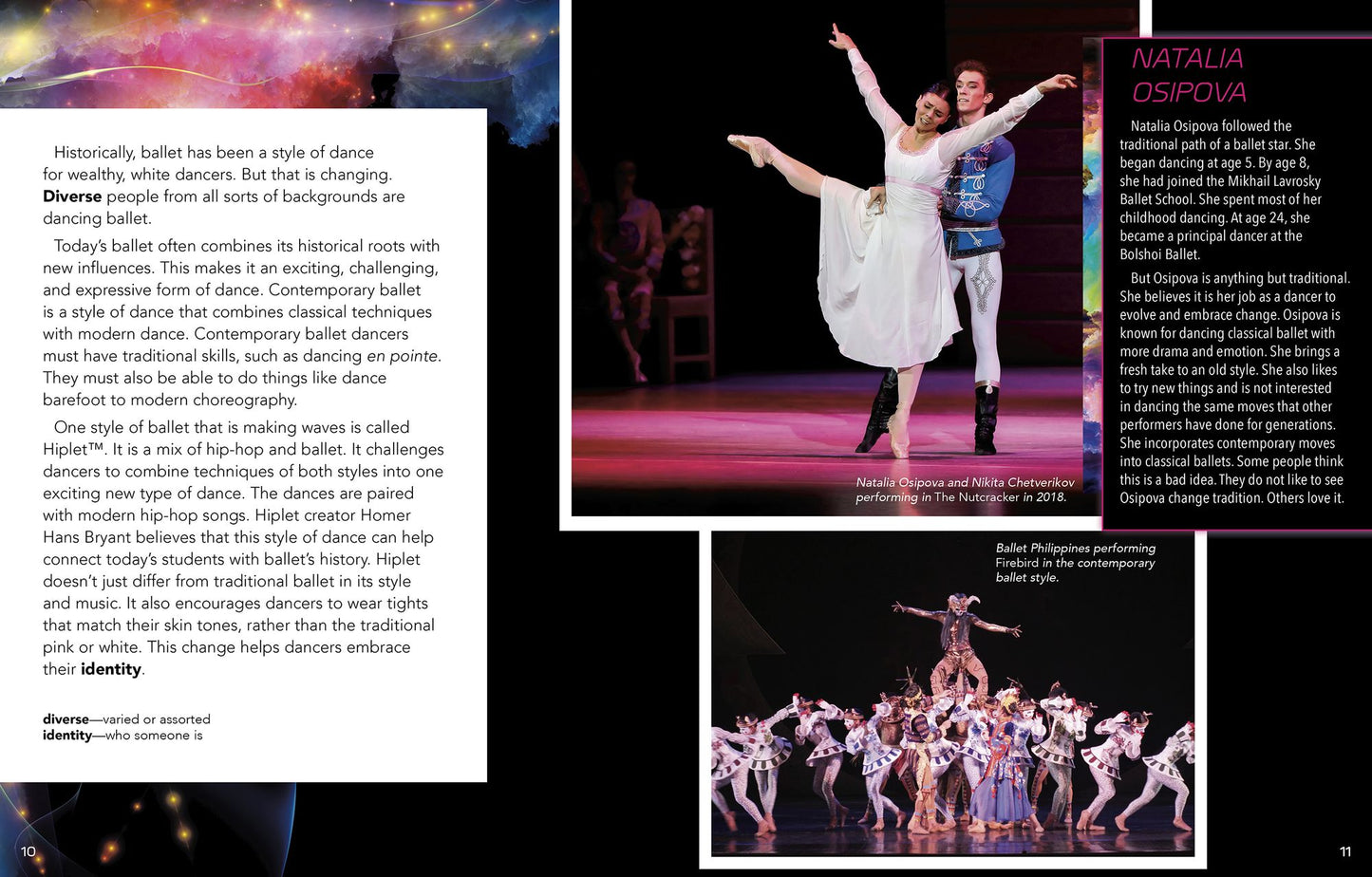 Today's Ballet: 4D an Augmented Reading Experience