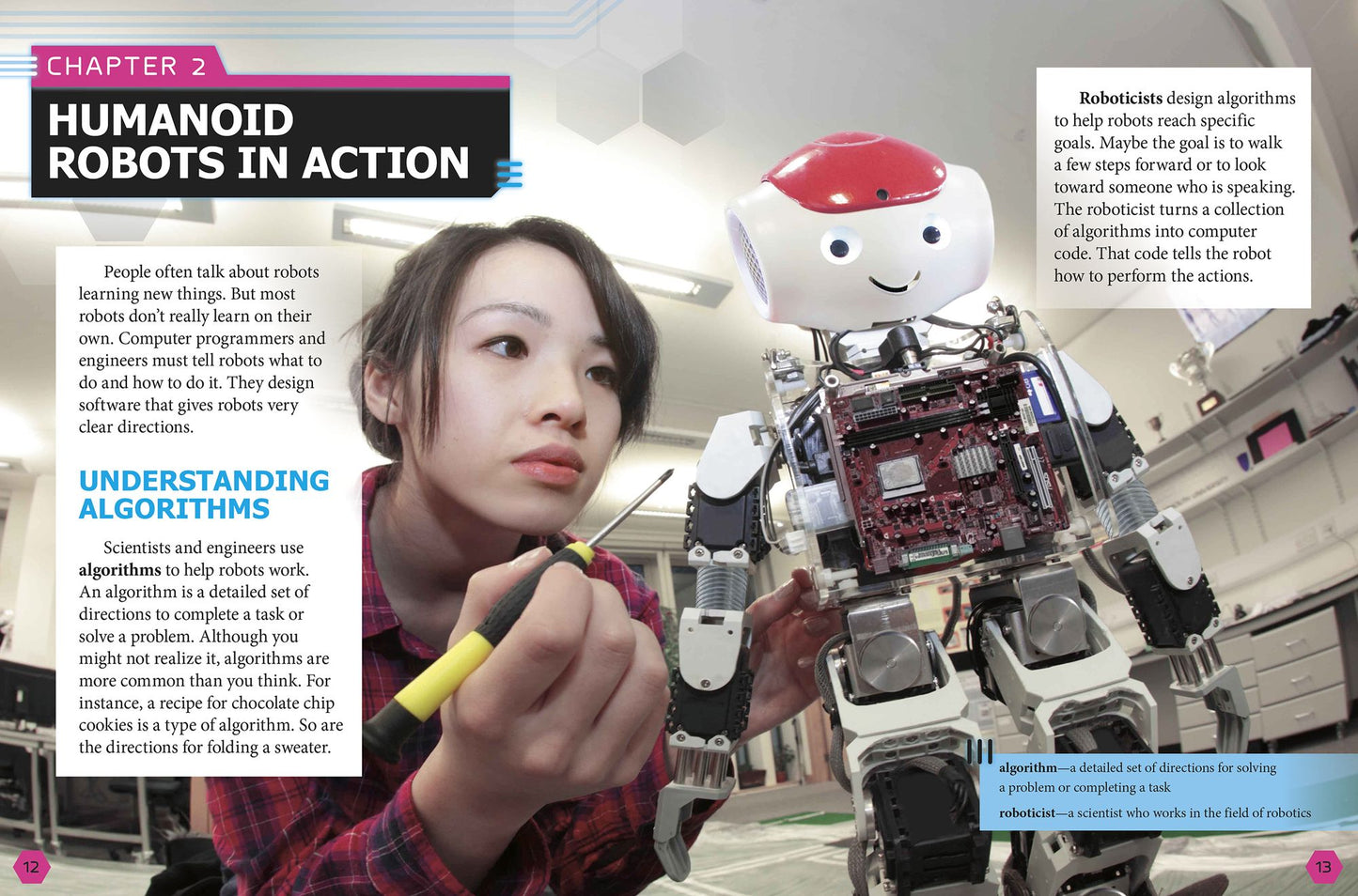 Artificial Intelligence and Humanoid Robots: 4D an Augmented Reading Experience
