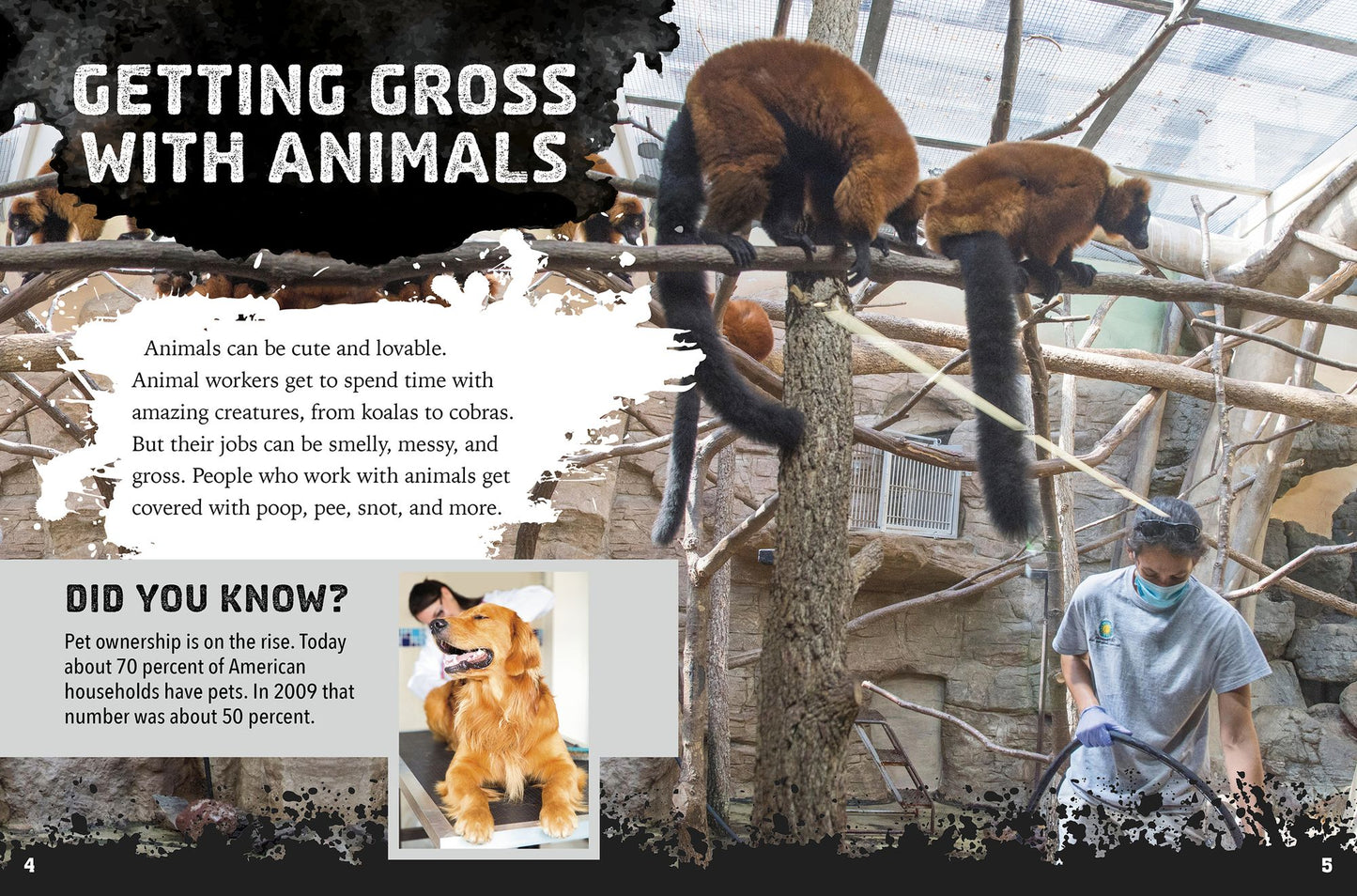 Gross Jobs Working with Animals: 4D an Augmented Reading Experience