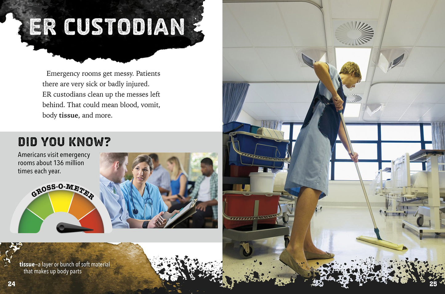 Gross Jobs in Medicine: 4D an Augmented Reading Experience