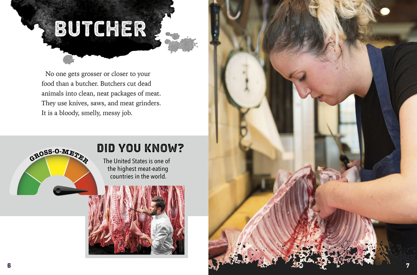 Gross Jobs Working with Food: 4D an Augmented Reading Experience