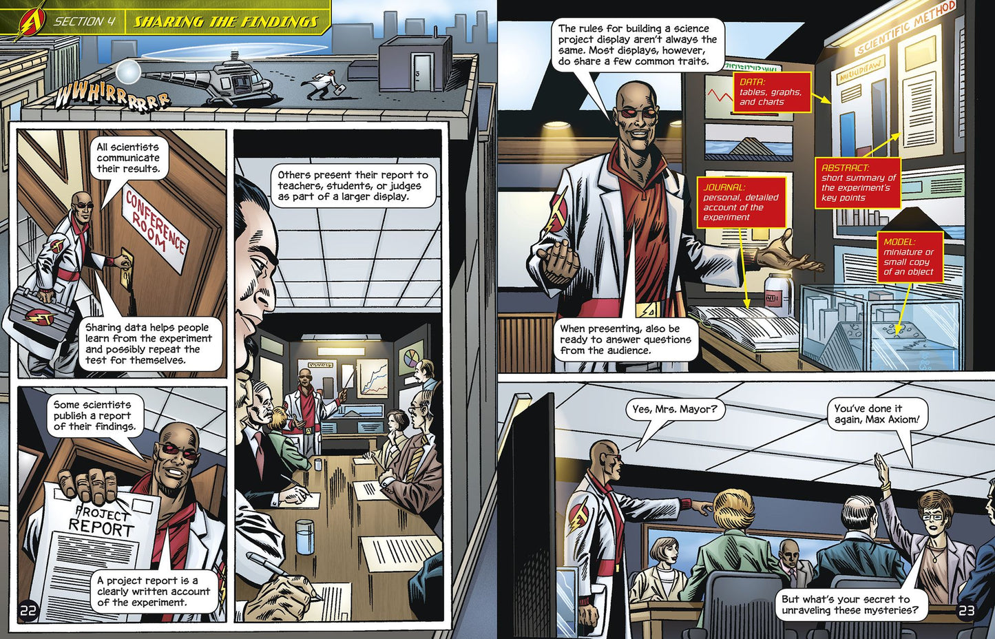 Investigating the Scientific Method with Max Axiom, Super Scientist: 4D an Augmented Reading Science Experience