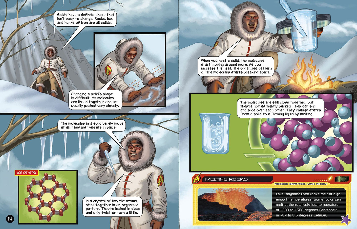 The Solid Truth about States of Matter with Max Axiom, Super Scientist: 4D an Augmented Reading Science Experience