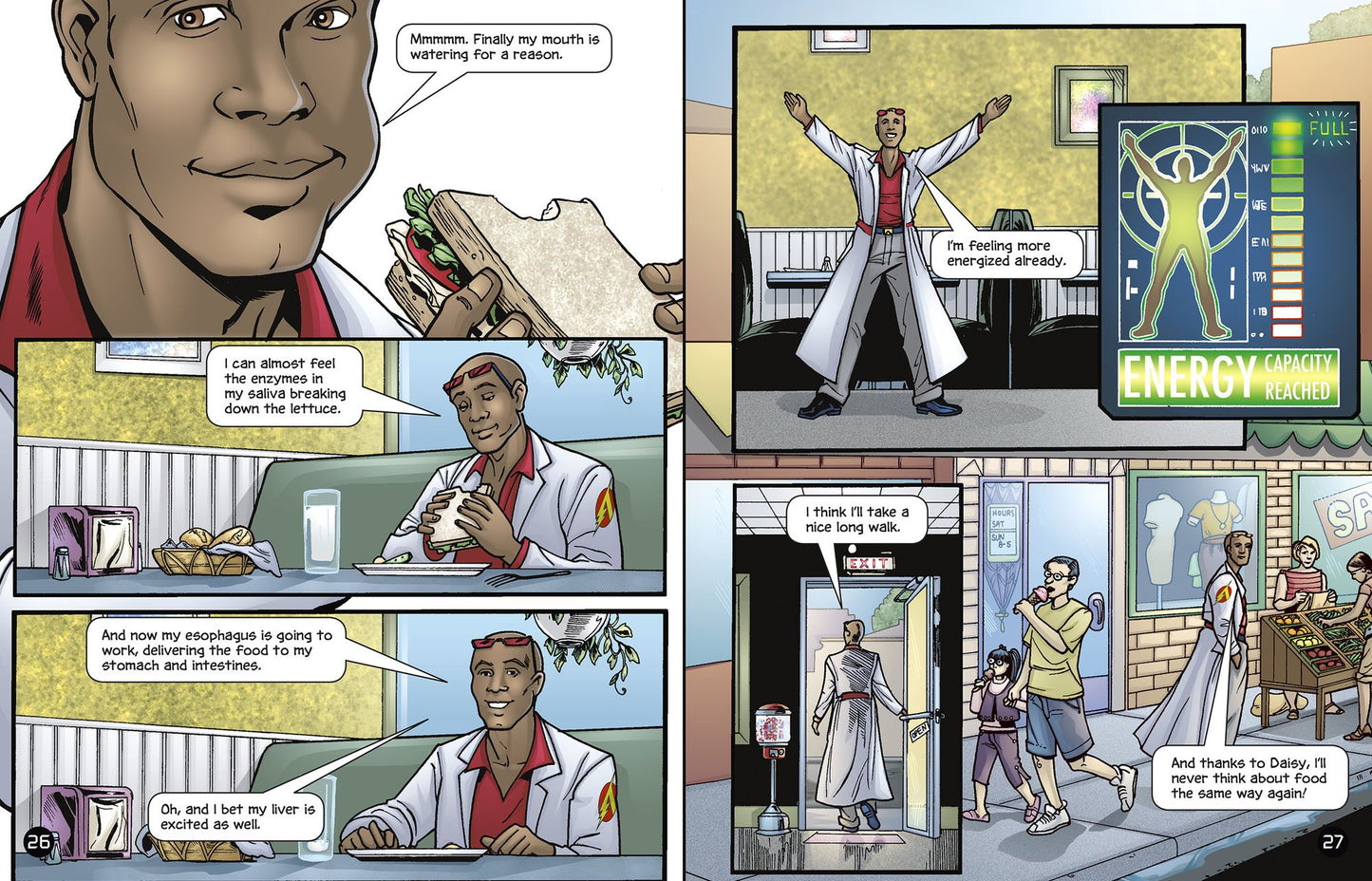 A Journey Through the Digestive System with Max Axiom, Super Scientist: 4D an Augmented Reading Science Experience