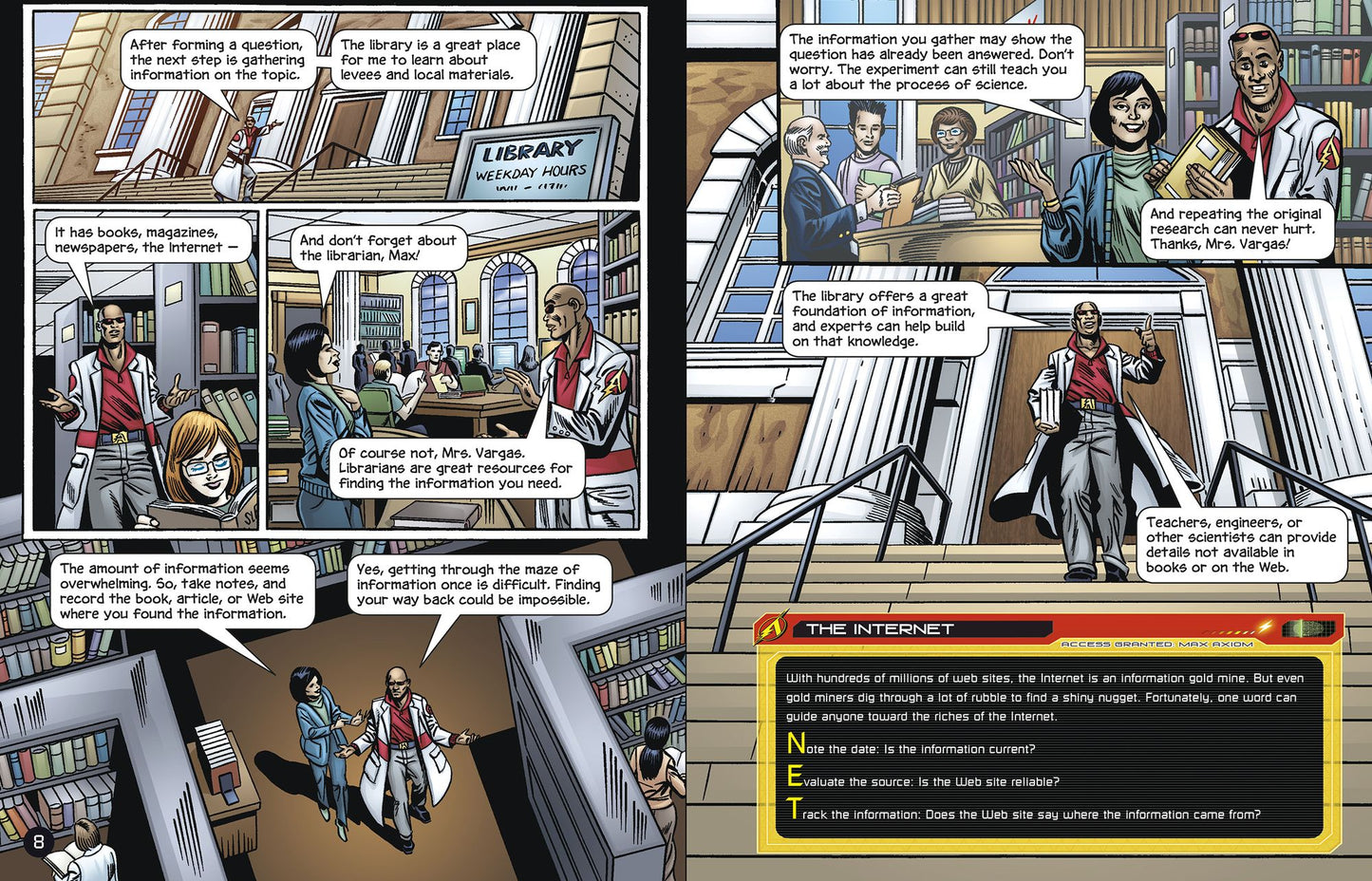 Investigating the Scientific Method with Max Axiom, Super Scientist: 4D an Augmented Reading Science Experience